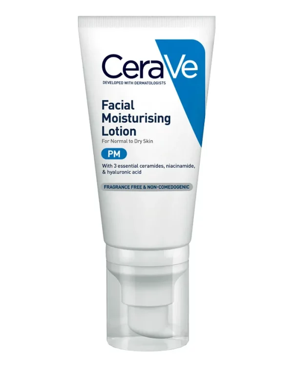 CeraVe PM Facial Moisturising Lotion, Night Cream, 52ml