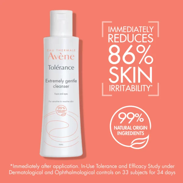 Pastrues jashtëzakonisht i butë Avene Tolerance, 200ml