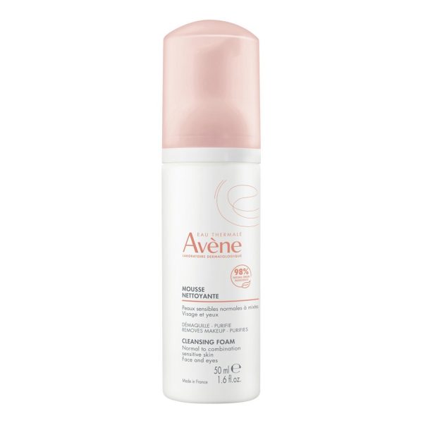 Avene Cleansing FOam, Face & Eyes, 50ml