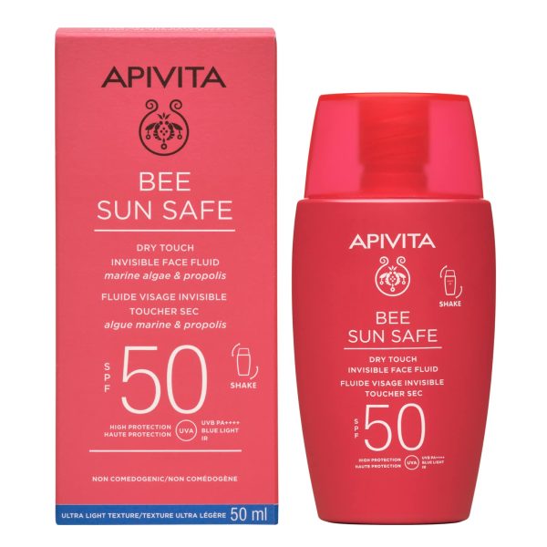 Apivita Bee Sun Safe Dry Touch Invisible Face Fluid Spf50