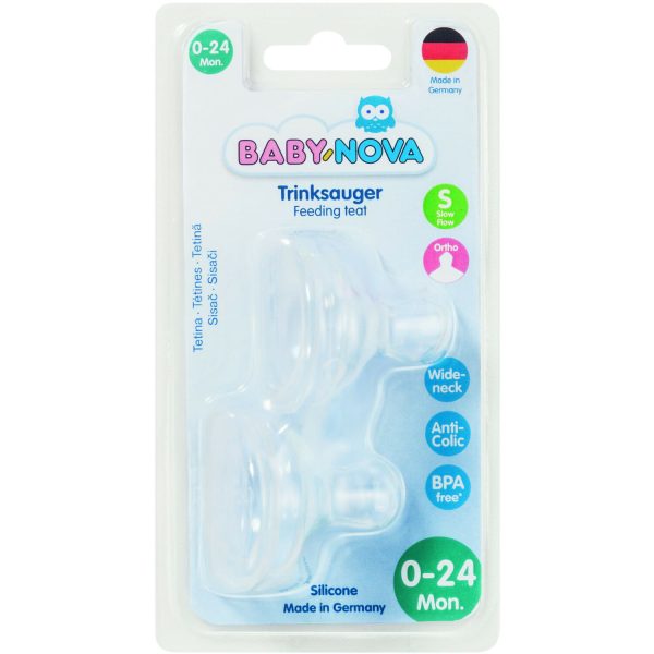 Kokë Biberoni Anti-Kolik, 3-24m, 2cop BabyNova