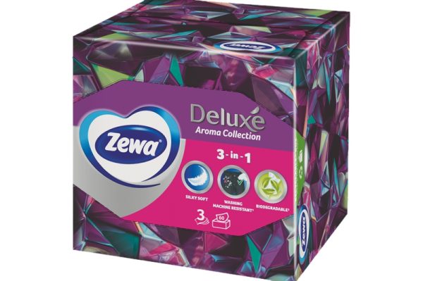Zewa Deluxe, Tissue Paper, Flowers, 3 Layers, 60 Pcs