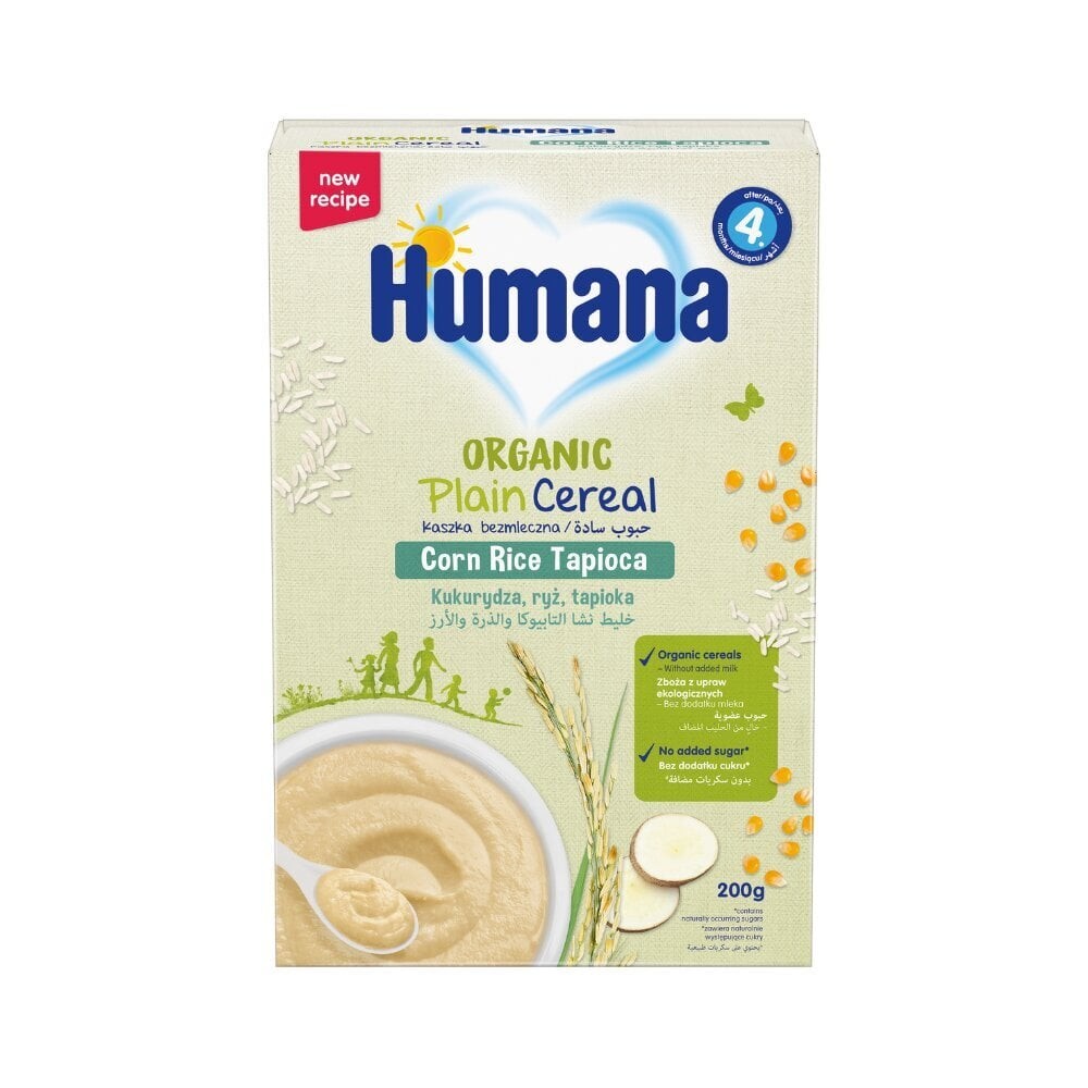 14 Humana Organic Plain Cereal, 200gr