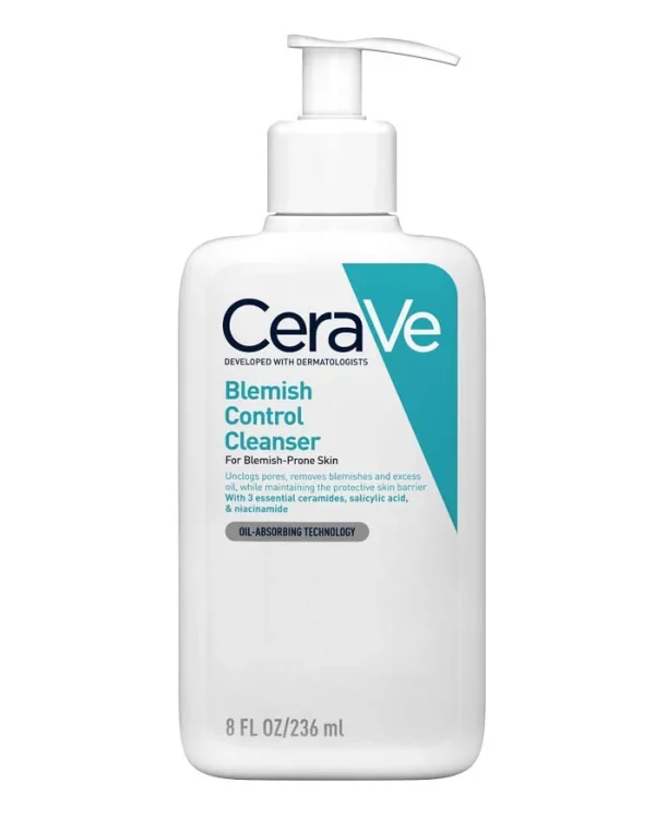 CeraVe Blemish Control Face Cleanser for Spots & Blackheads